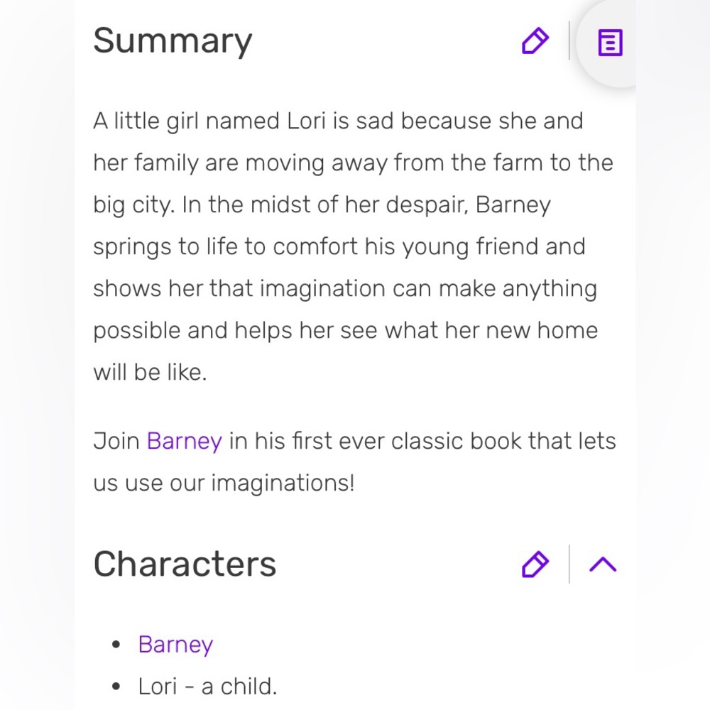 Vintage 1992 Book- Just Imagine- with Barney. Written by: Mary Shrode - Picture 14 of 16